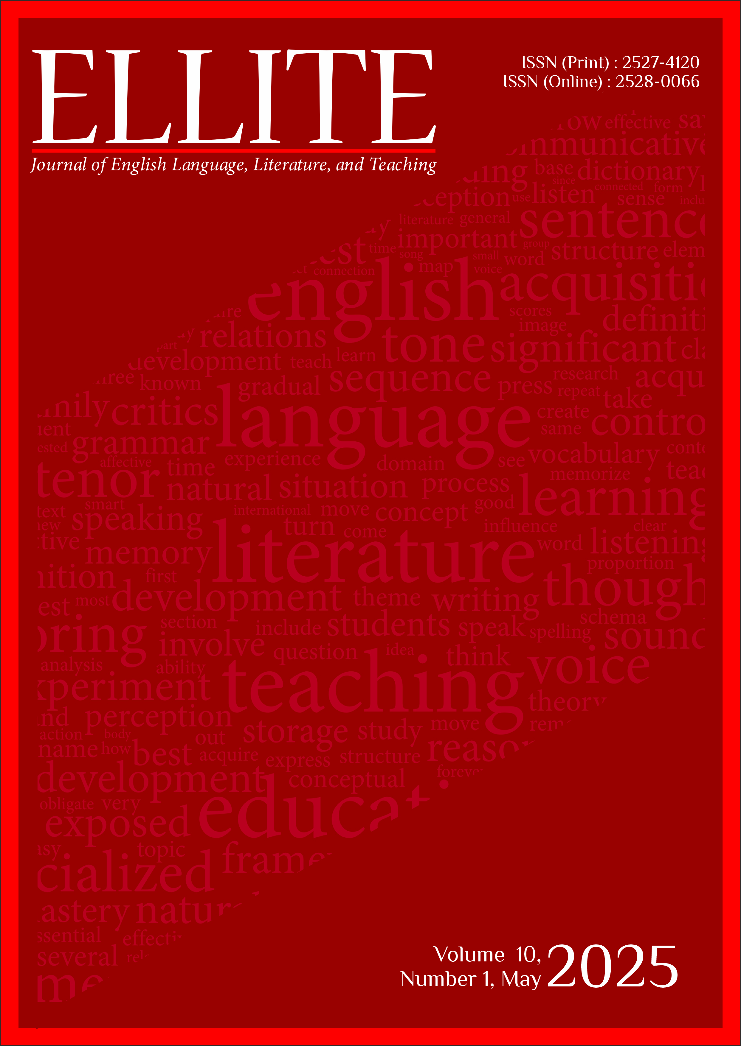 					View Vol. 10 No. 1 (2025): ELLITE: May
				