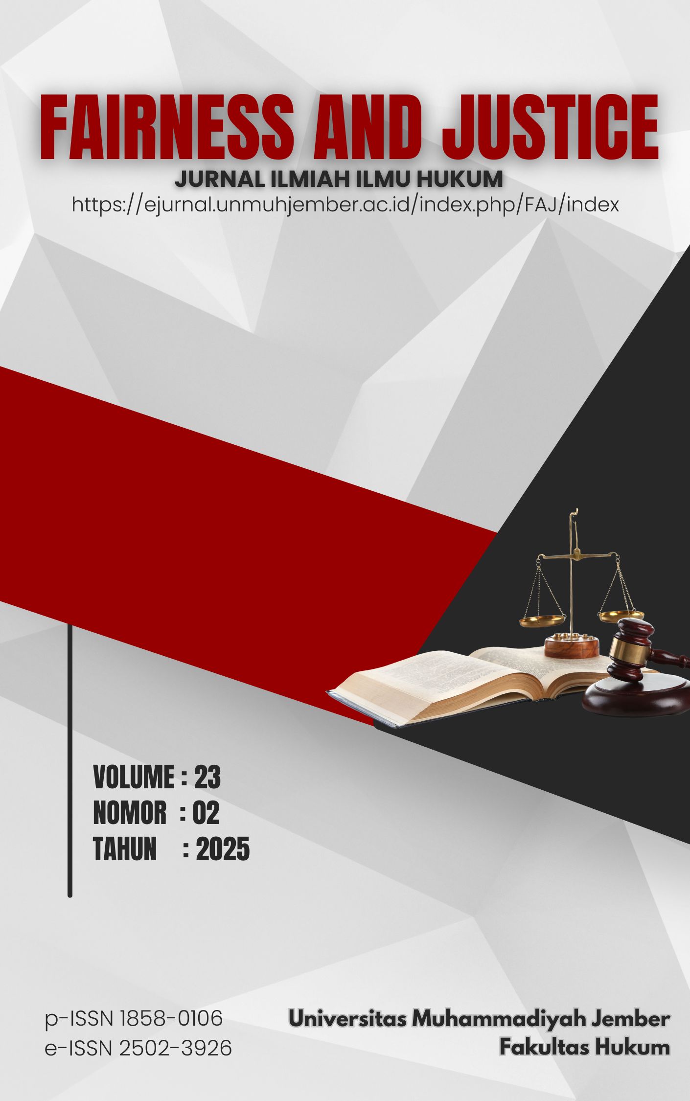 					View Vol. 23 No. 2 (2025): Fairness And Justice
				