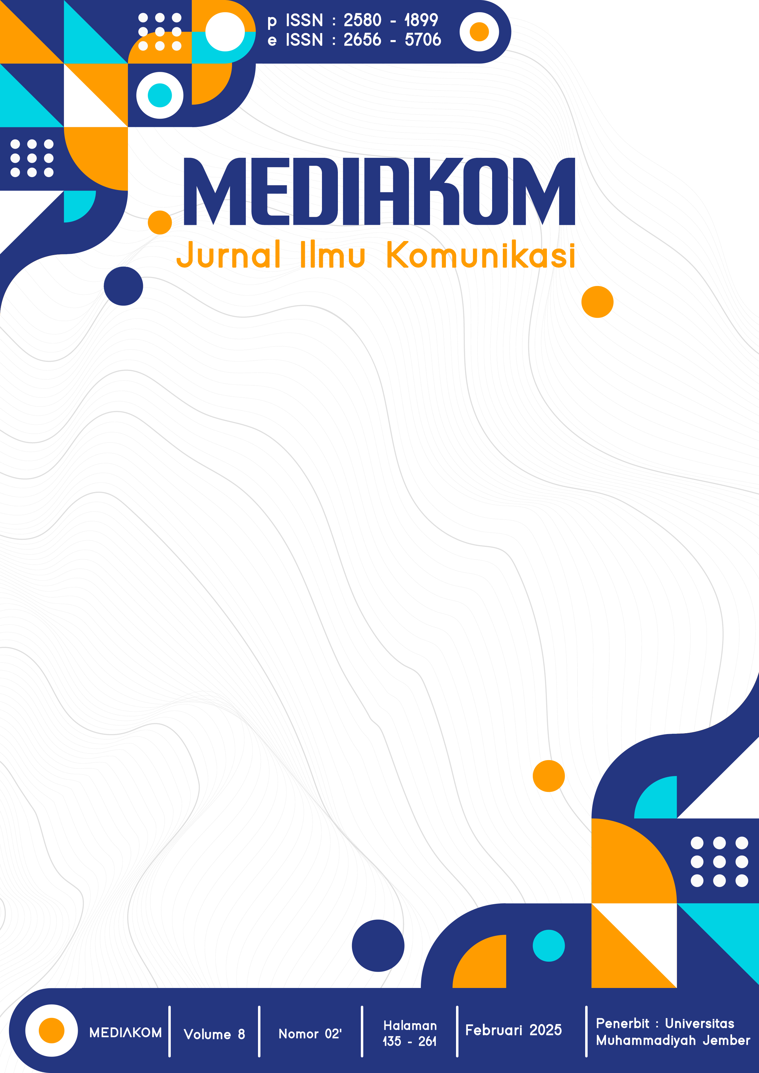 					View Vol. 8 No. 02 (2024): Mediakom, Februari 2025
				