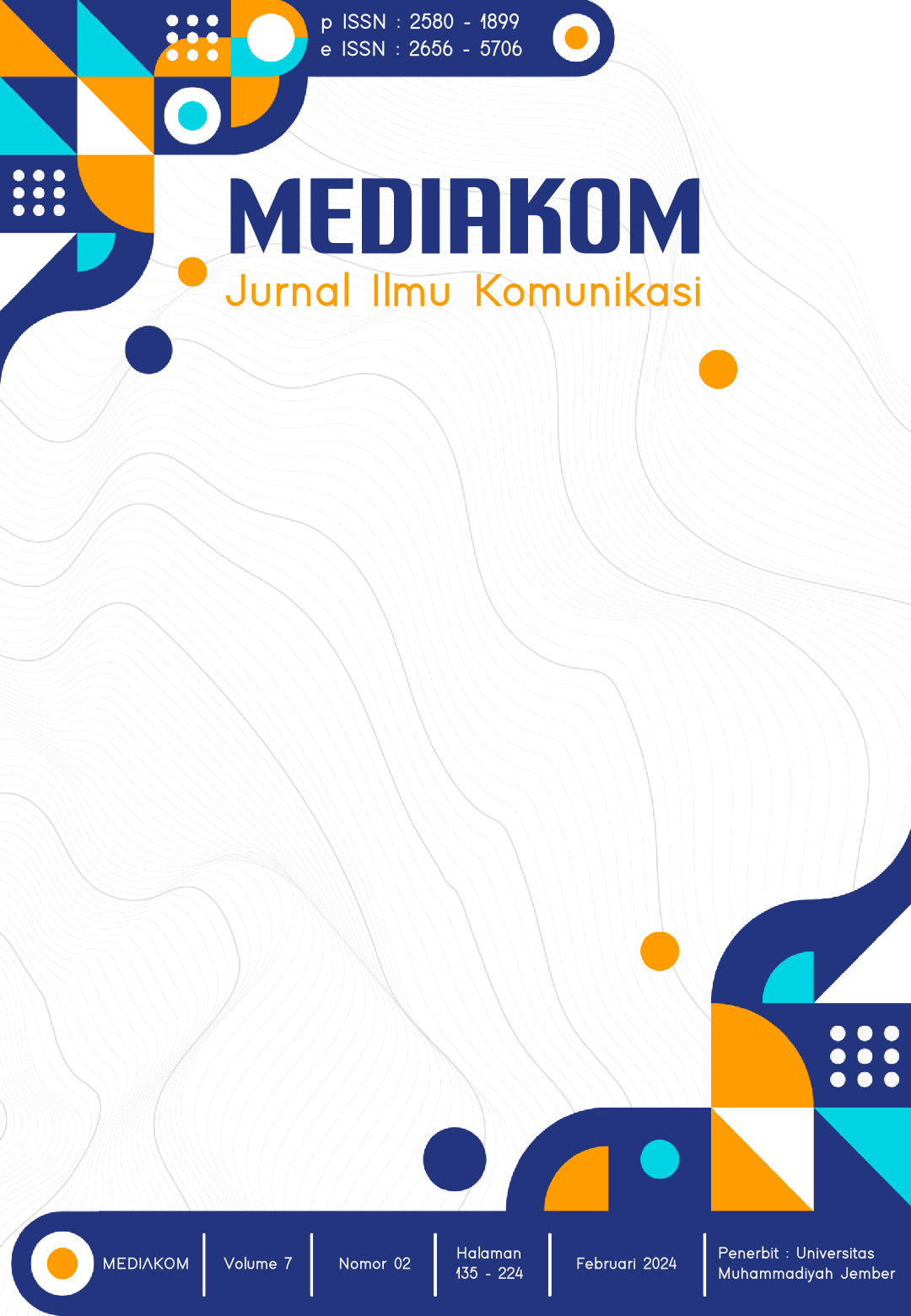 					View Vol. 7 No. 02 (2024): Mediakom, Februari 2024
				