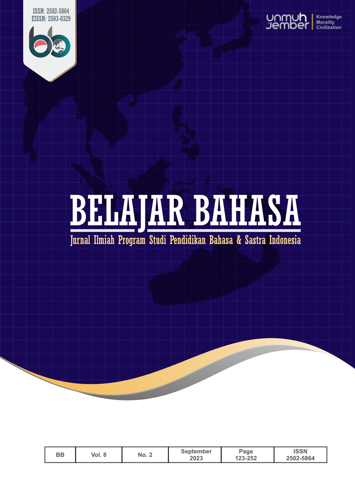 					Lihat Vol 11 No 1 (2026): Belajar Bahasa: Jurnal Ilmiah Program Studi Pendidikan Bahasa dan Sastra Indonesia (ON GOING)
				